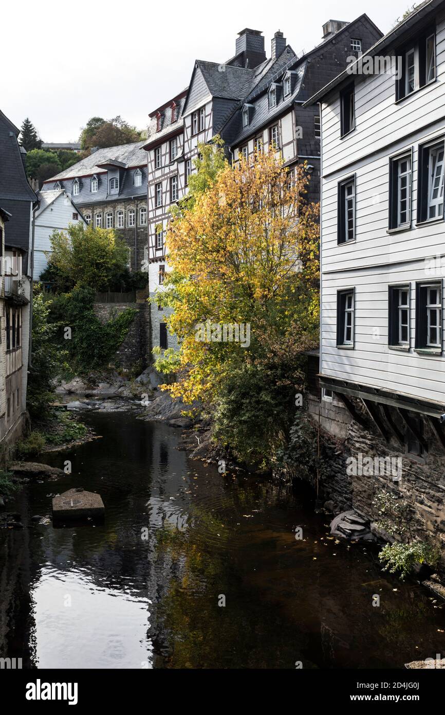 Historic old town Monschau Stock Photo