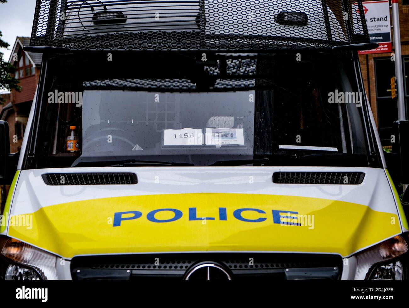 London UK October 09 2020, Parked Police Riot Control Van Or Vehicle To Coontrol Public Order Stock Photo