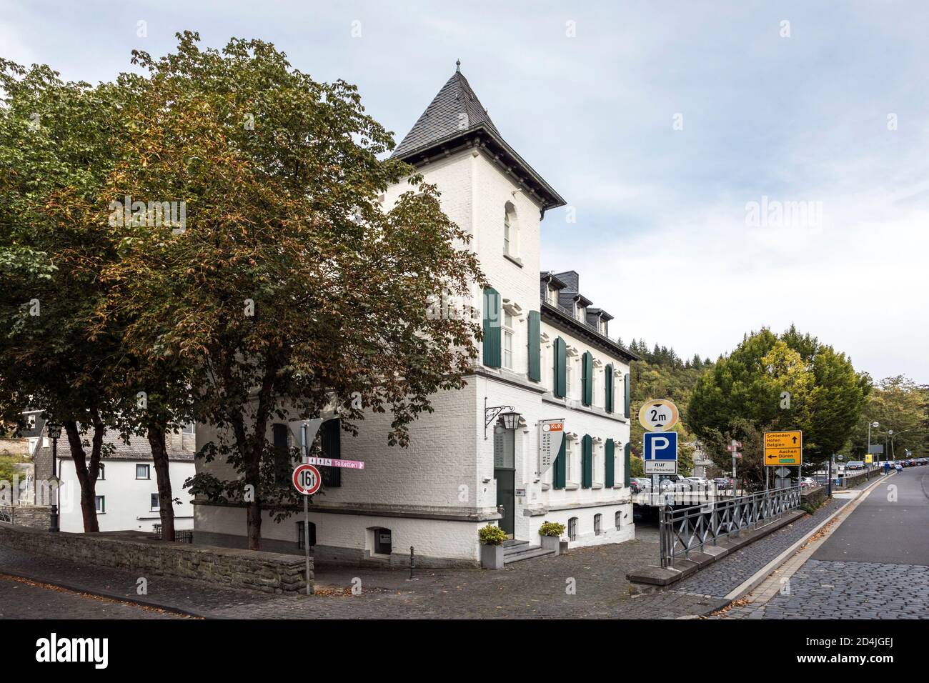 KUK - the art and culture center on the edge of the historic old town of Monschau Stock Photo