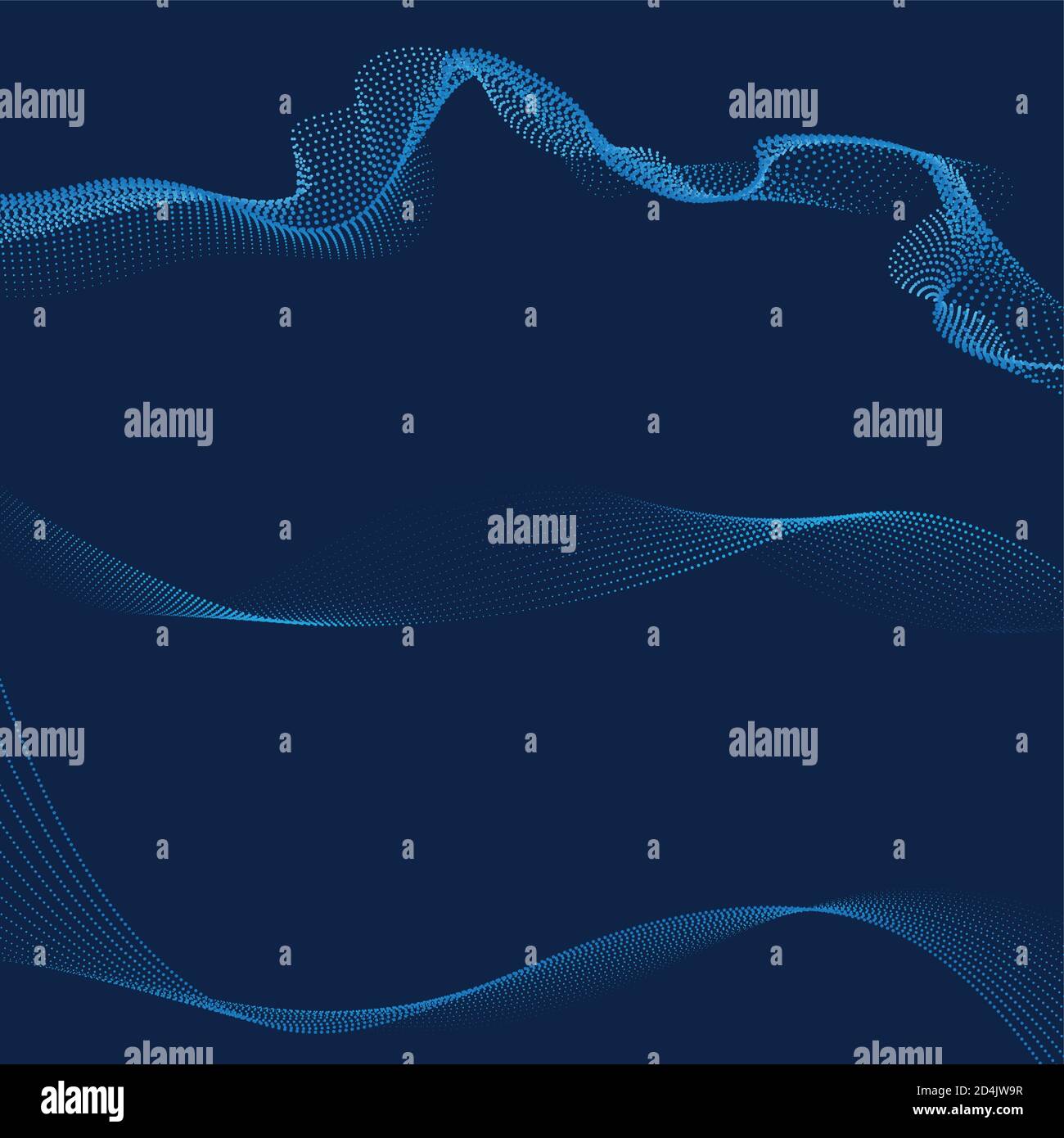 Abstract digital wave of particles. Vector illustration Stock Vector ...