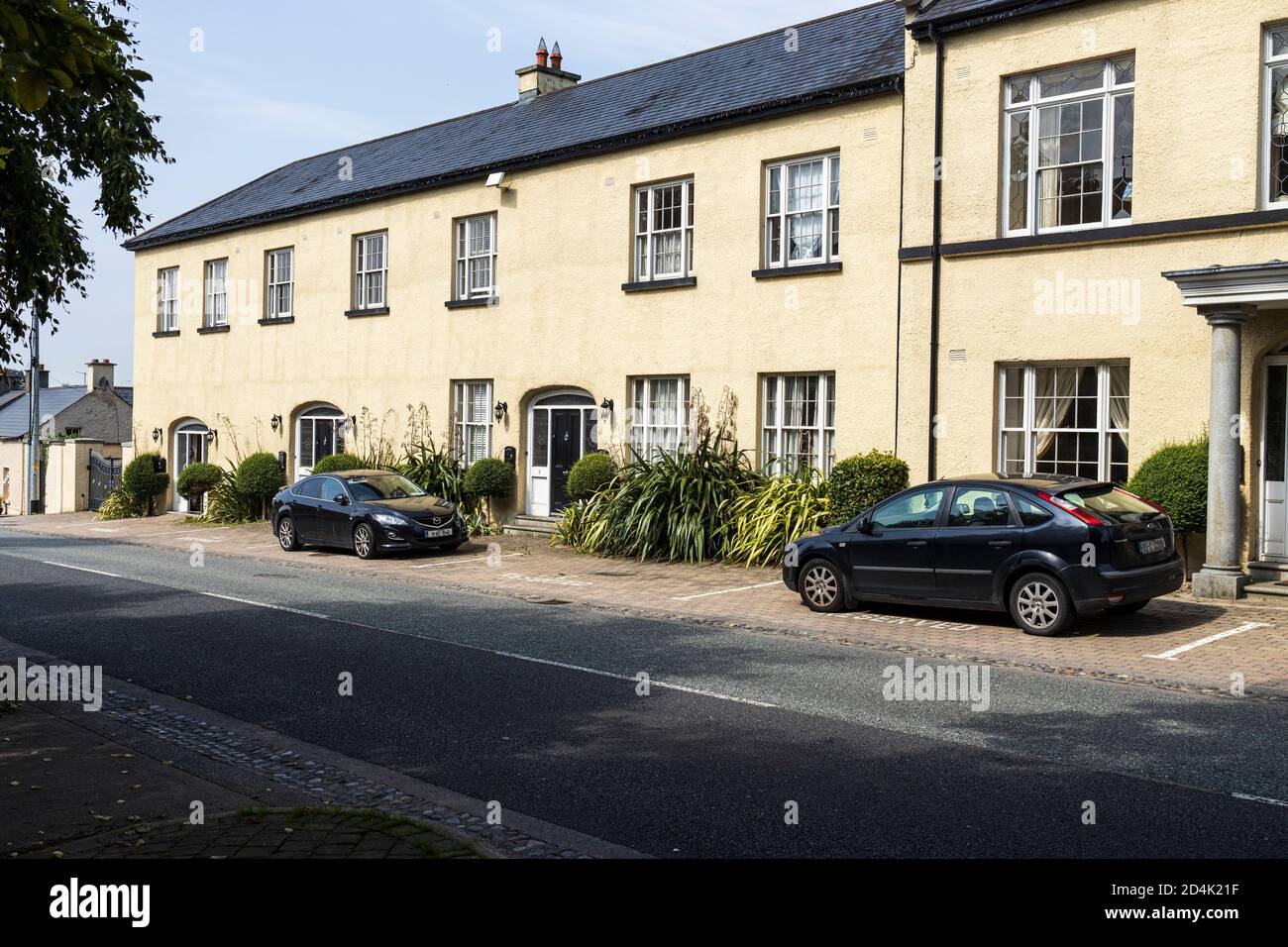 Coach house converted to housing, grade 2 listed building, in Johnstown, County Kildare, Ireland Stock Photo