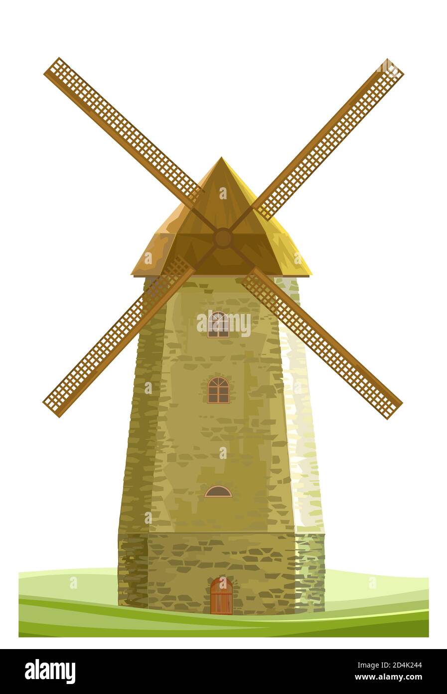 Traditional Dutch Windmill Vector High Resolution Stock Photography And Images Alamy