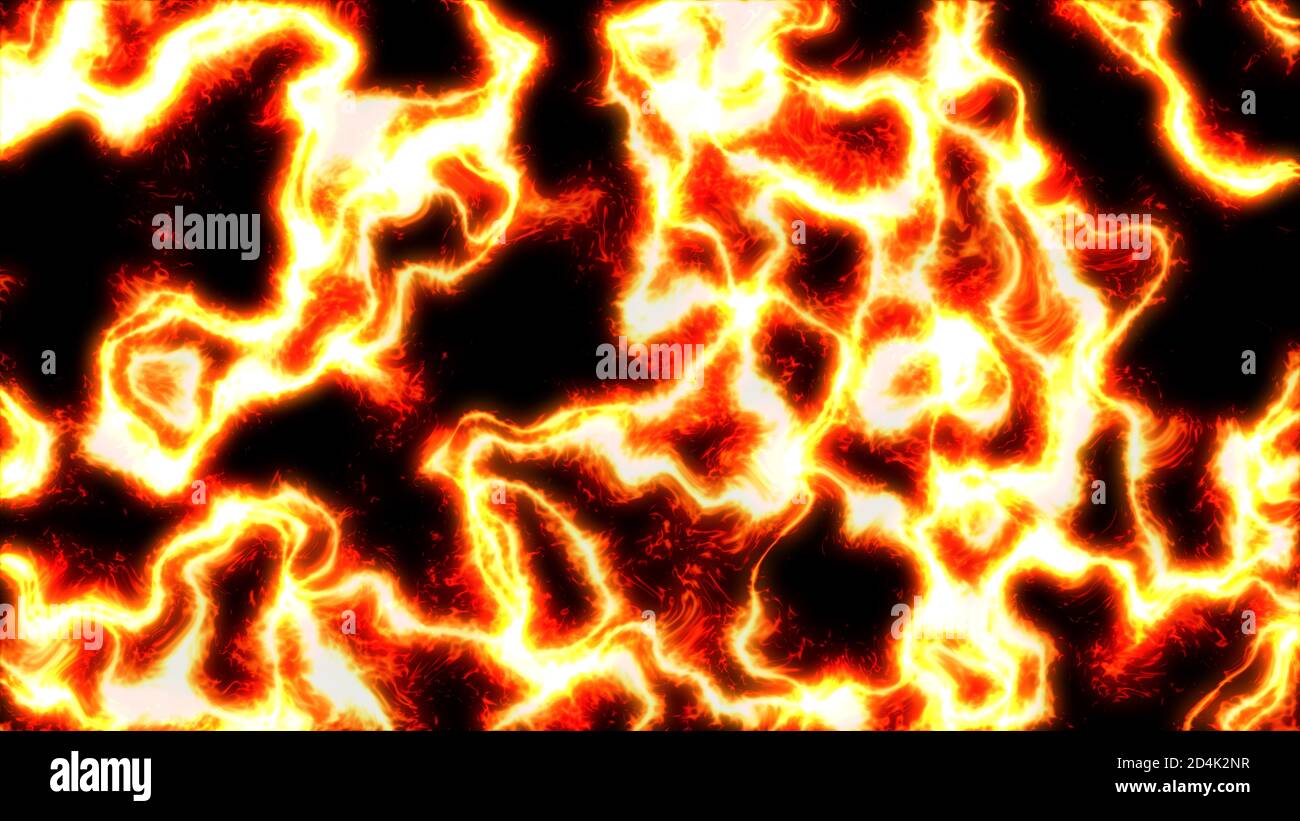 fire flame texture line background, abstract illustration Stock Photo