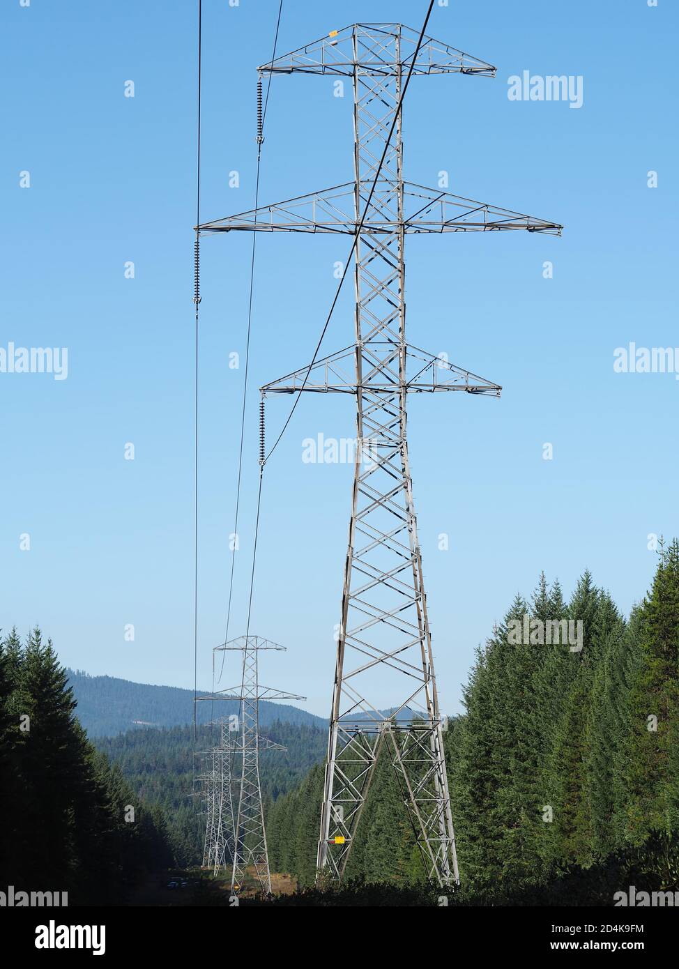 Transmission tower in Washington state, USA Stock Photo Alamy