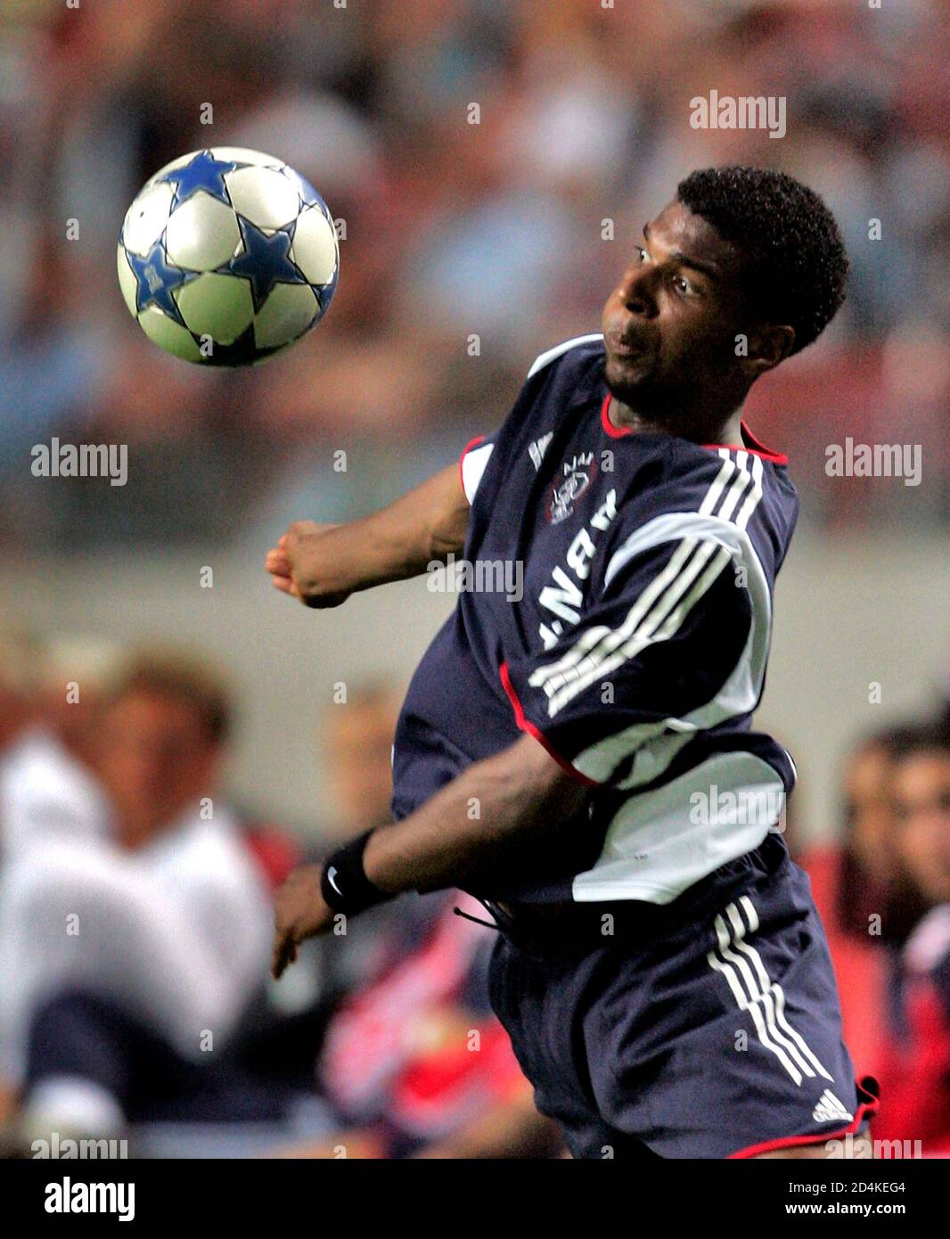 Ajax Amsterdam S Ryan Babel Controls The Ball During His Match Against Arsenal At The Lg Amsterdam