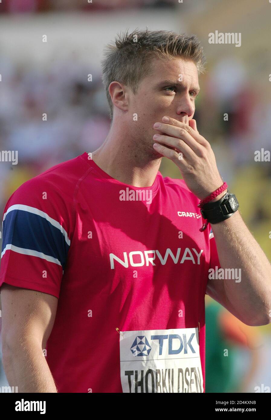 Andreas Thorkildsen of Norvege Finale  javelin throw  Men  During the Championnat du Monde Athlétisme 2013, on August 16 2013 in Moscou - Photo Laurent Lairys / DPPI Stock Photo