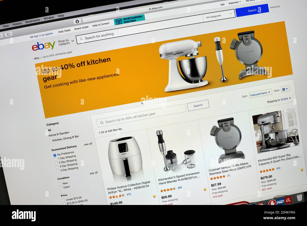 Ebay screen hires stock photography and images Alamy