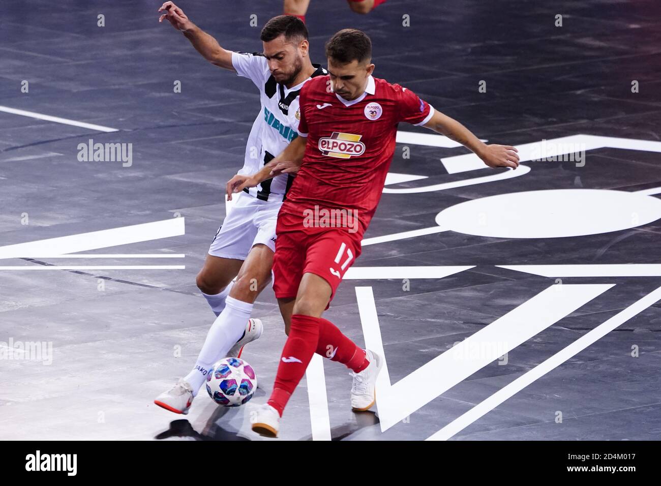 Palau Blaugrana, Barcelona, Catalonia, Spain. 9th Oct, 2020. UEFA Futsal  Champions League Finals; Mrucia FS versus