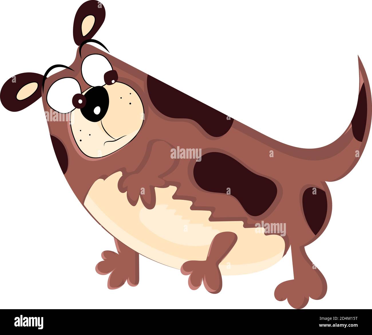 Dog cartoon kawaii Stock Vector