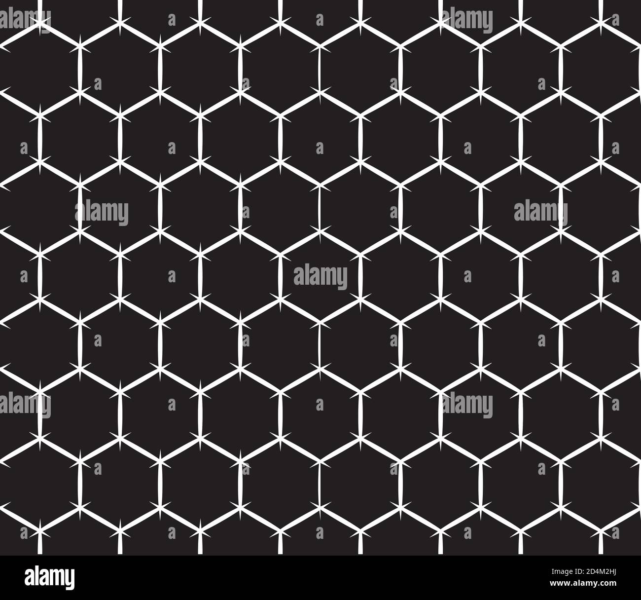 Seamless pattern with white lines(hexagon) Stock Vector