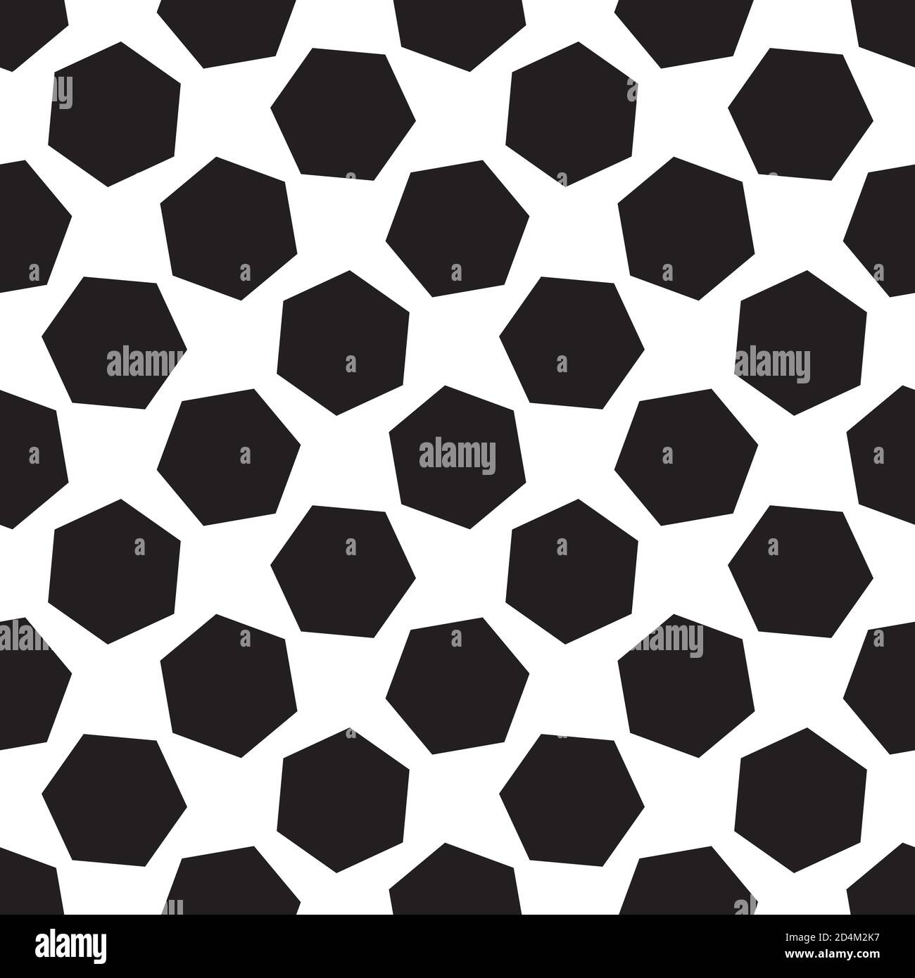 Seamless pattern with black hexagons Stock Vector