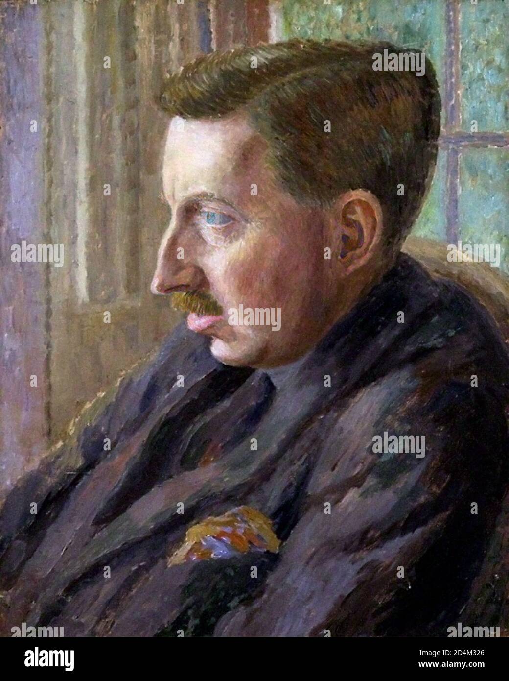 E. M. Forster. Portrait of the English writer Edward Morgan Forster (1879-1970) by Dora Carrington, oil on canvas, c.1924/5 Stock Photo