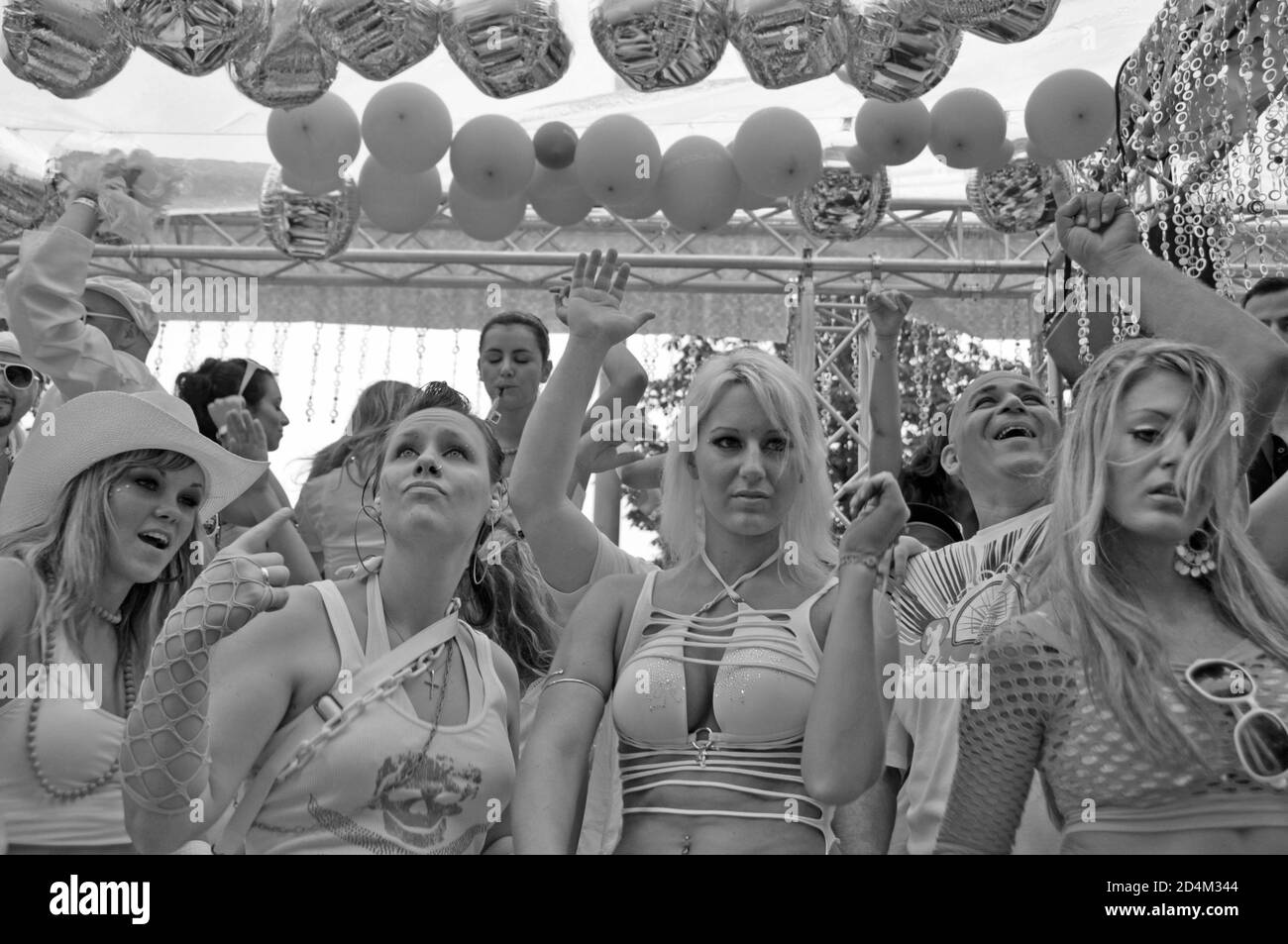 The Party must go on: Ravers at the Streetparade in Zürich-City Stock Photo