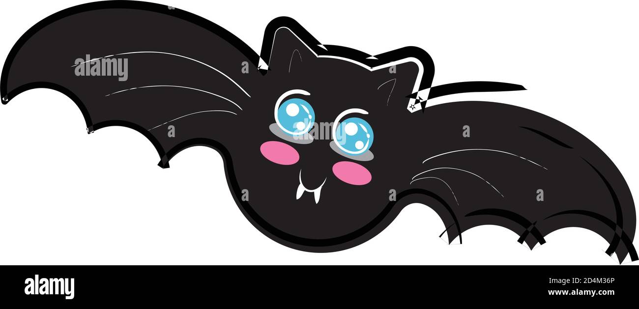 Cartoon of a bat kawaii Stock Vector Image & Art Alamy