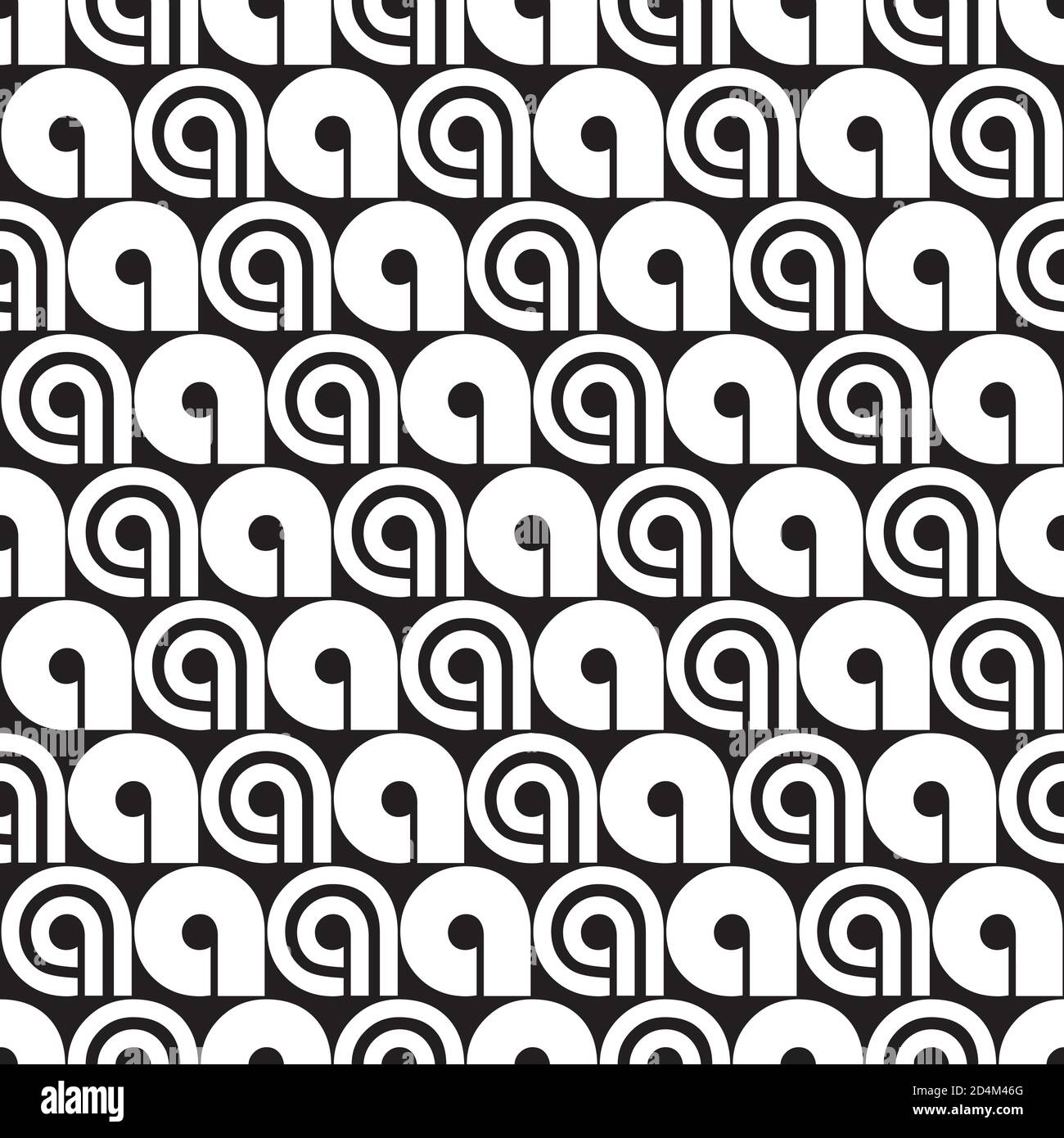 Seamless background with white letter a Stock Vector