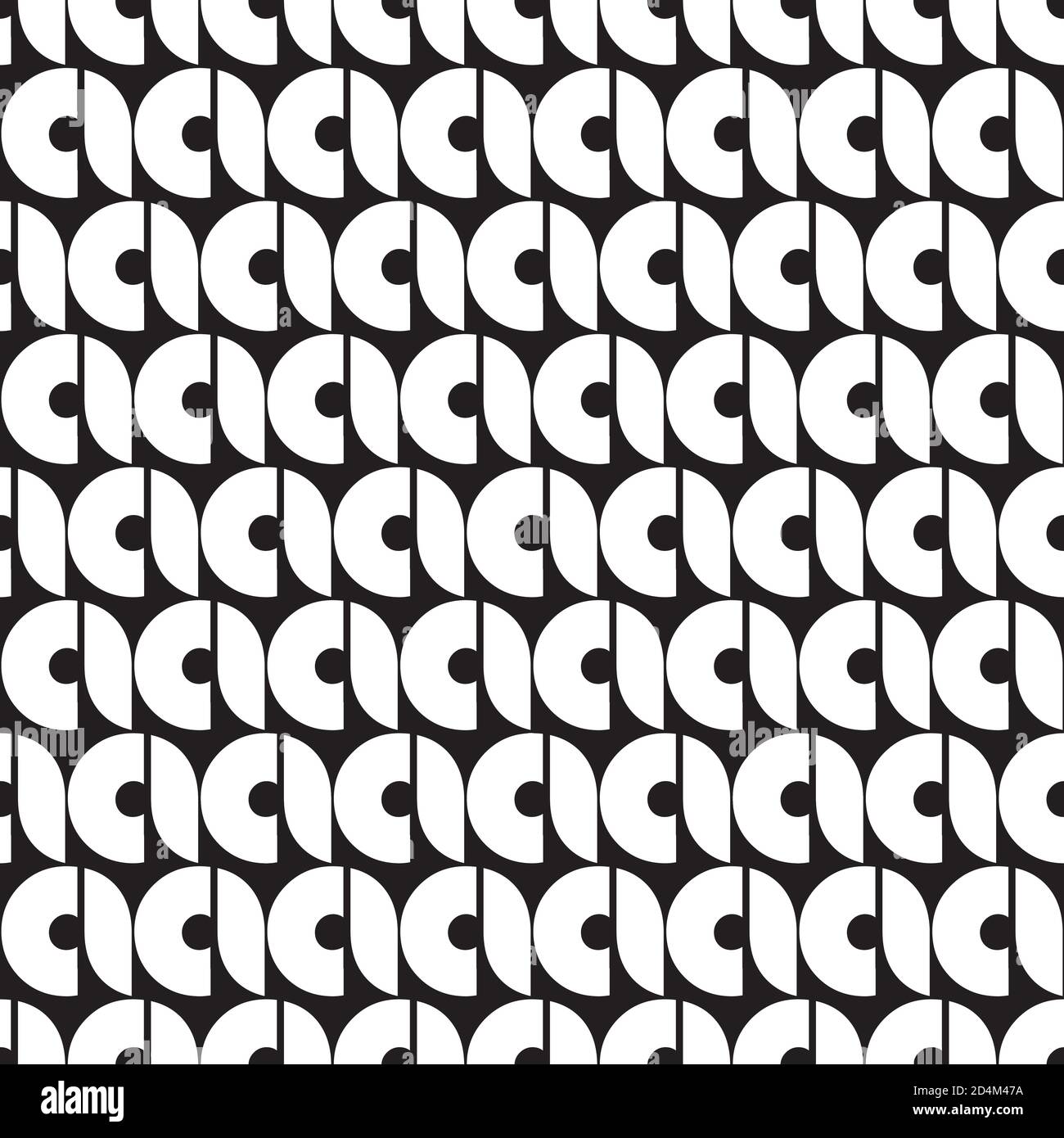 Seamless pattern with white letter a and leaf Stock Vector