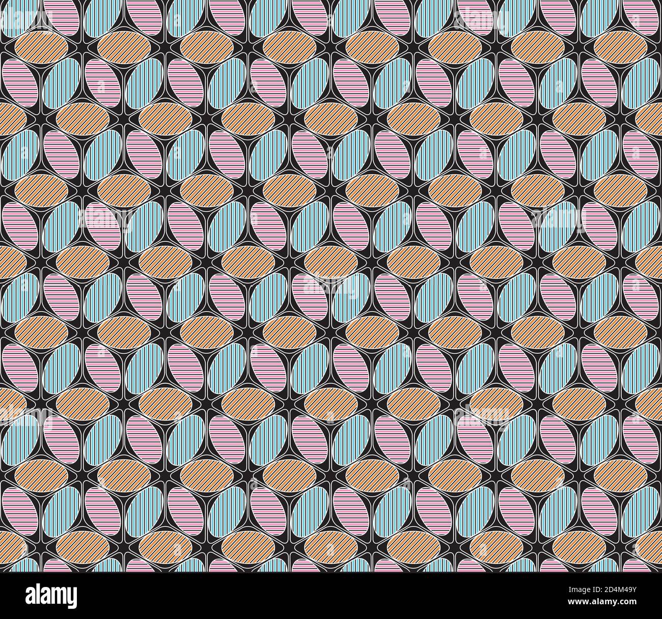 Seamless background with colored segments(cube) Stock Vector