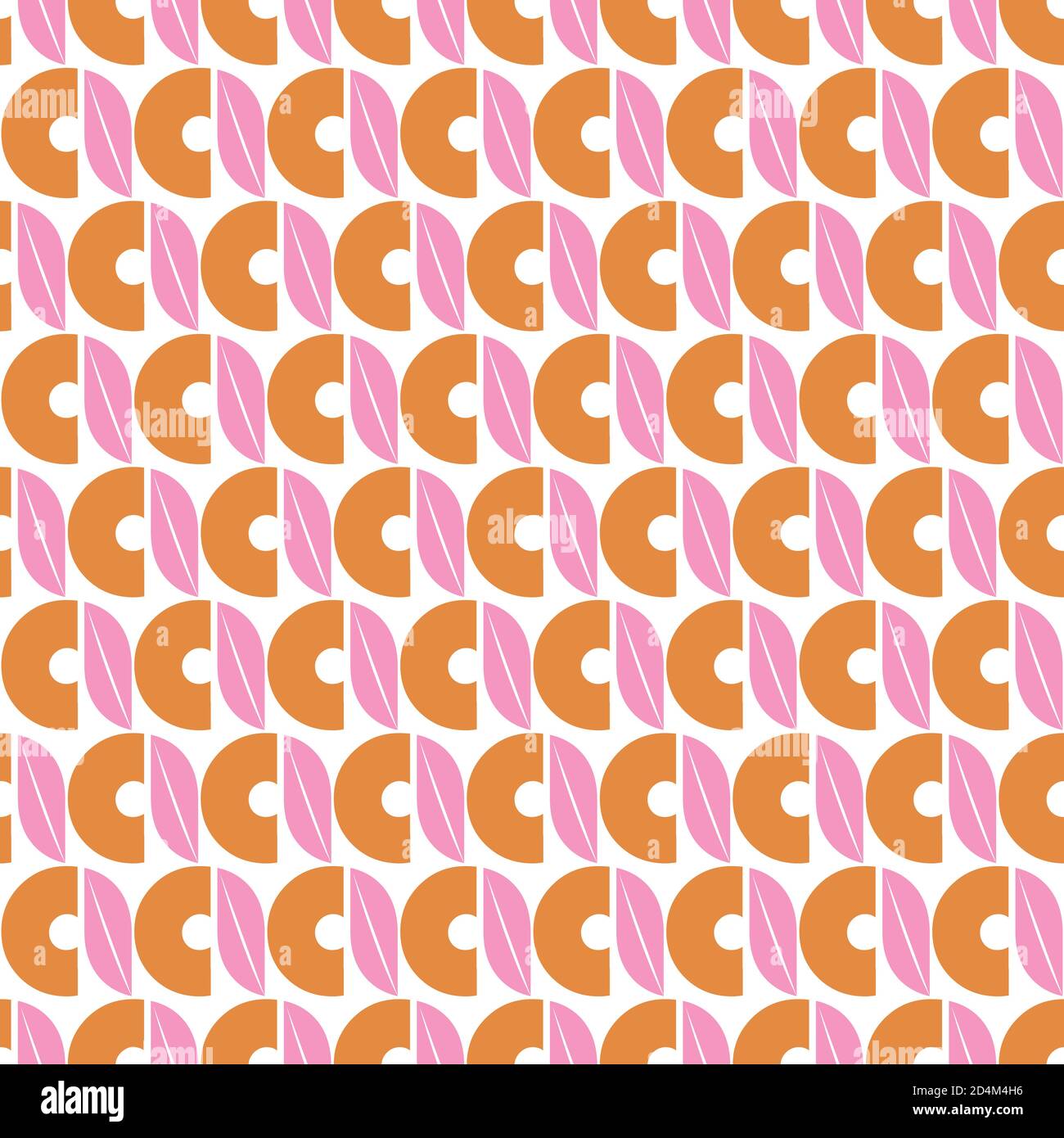 Seamless pattern with colored letter a and leaf Stock Vector