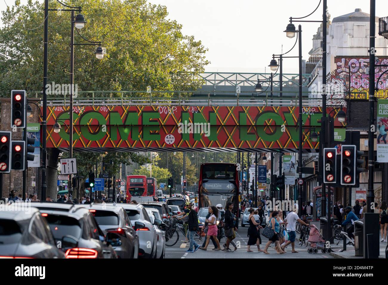 Brixton Bridge on the 16th September 2020 in Brixton in the United Kingdom. Photo by Sam Mellish Stock Photo
