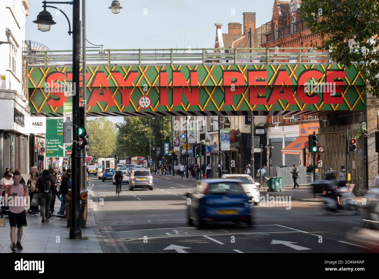 Brixton Bridge on the 17th September 2020 in Brixton in the United Kingdom. Photo by Sam Mellish Stock Photo