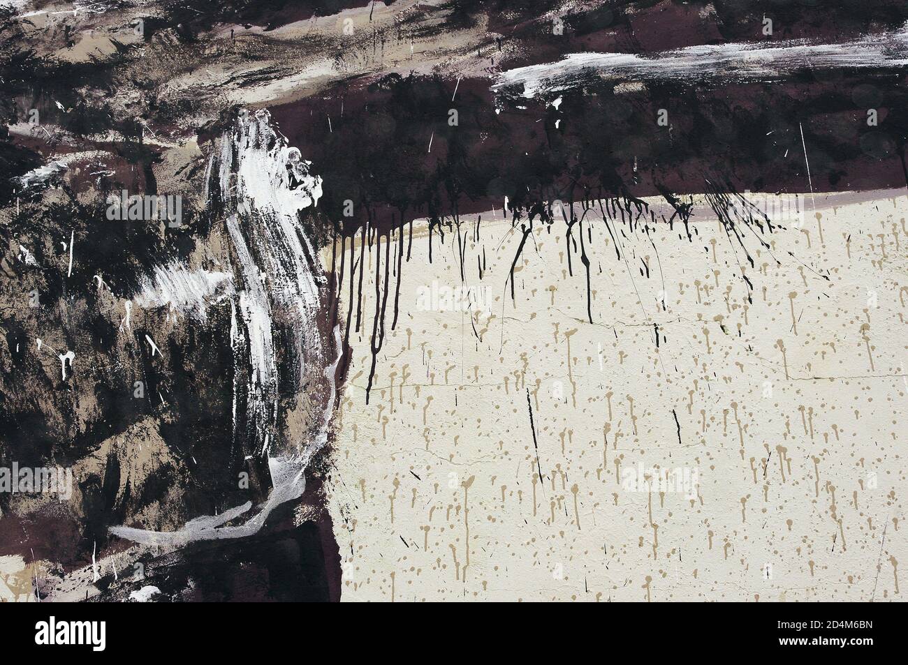 Black acrylic paint hi-res stock photography and images - Alamy