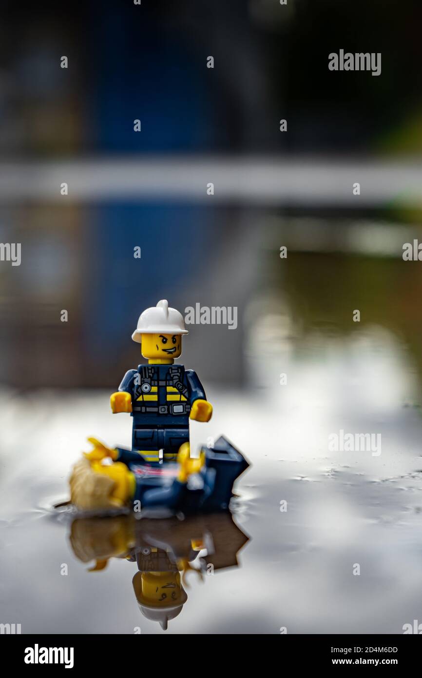 lego its a small world Stock Photo - Alamy