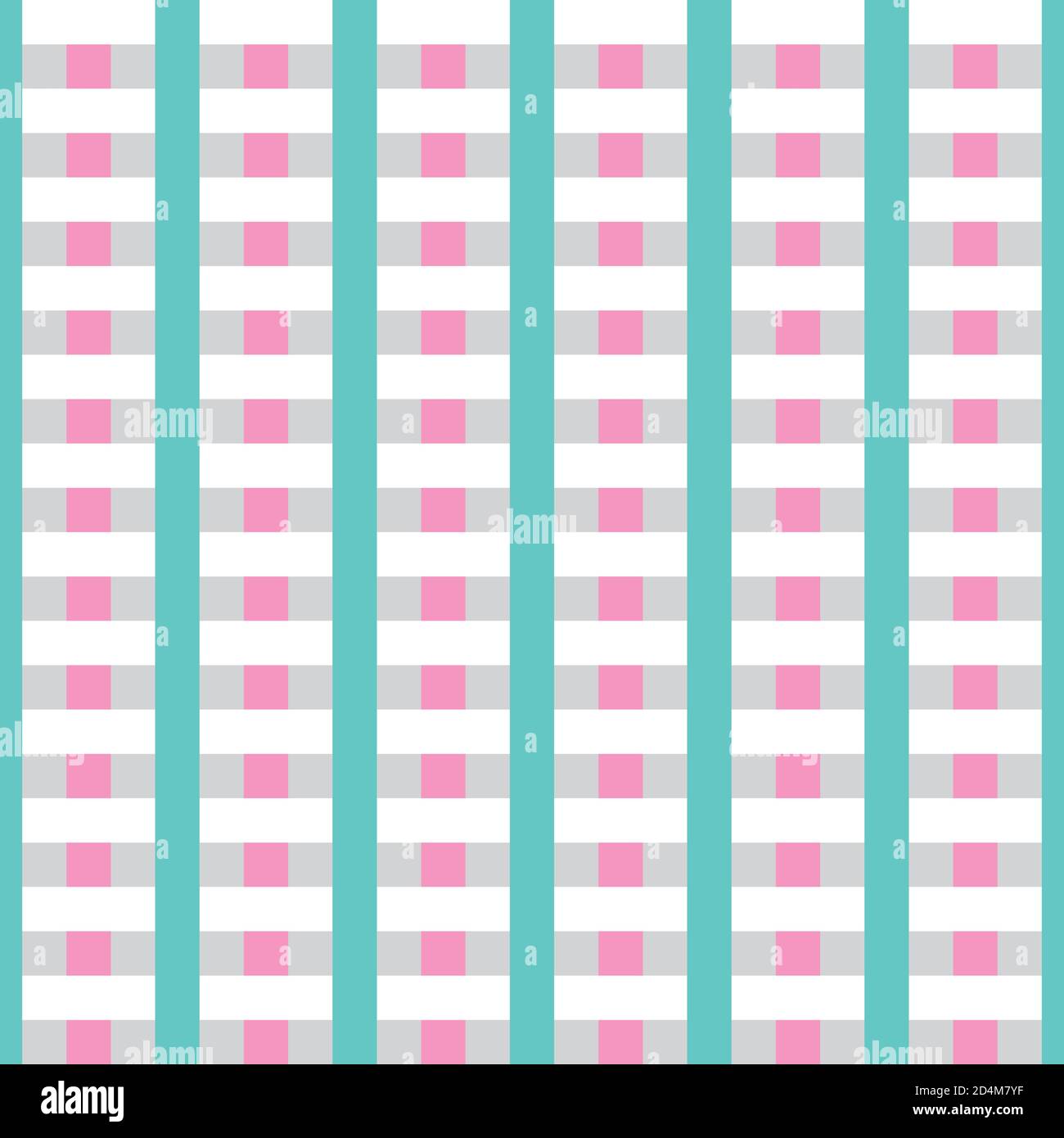 Pattern with interlacing black and red bands Stock Vector