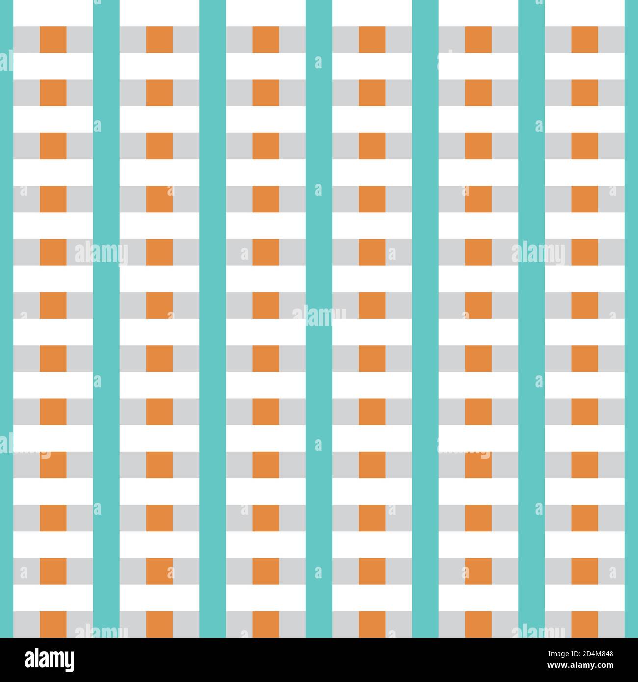 Pattern with interlacing black and green bands Stock Vector