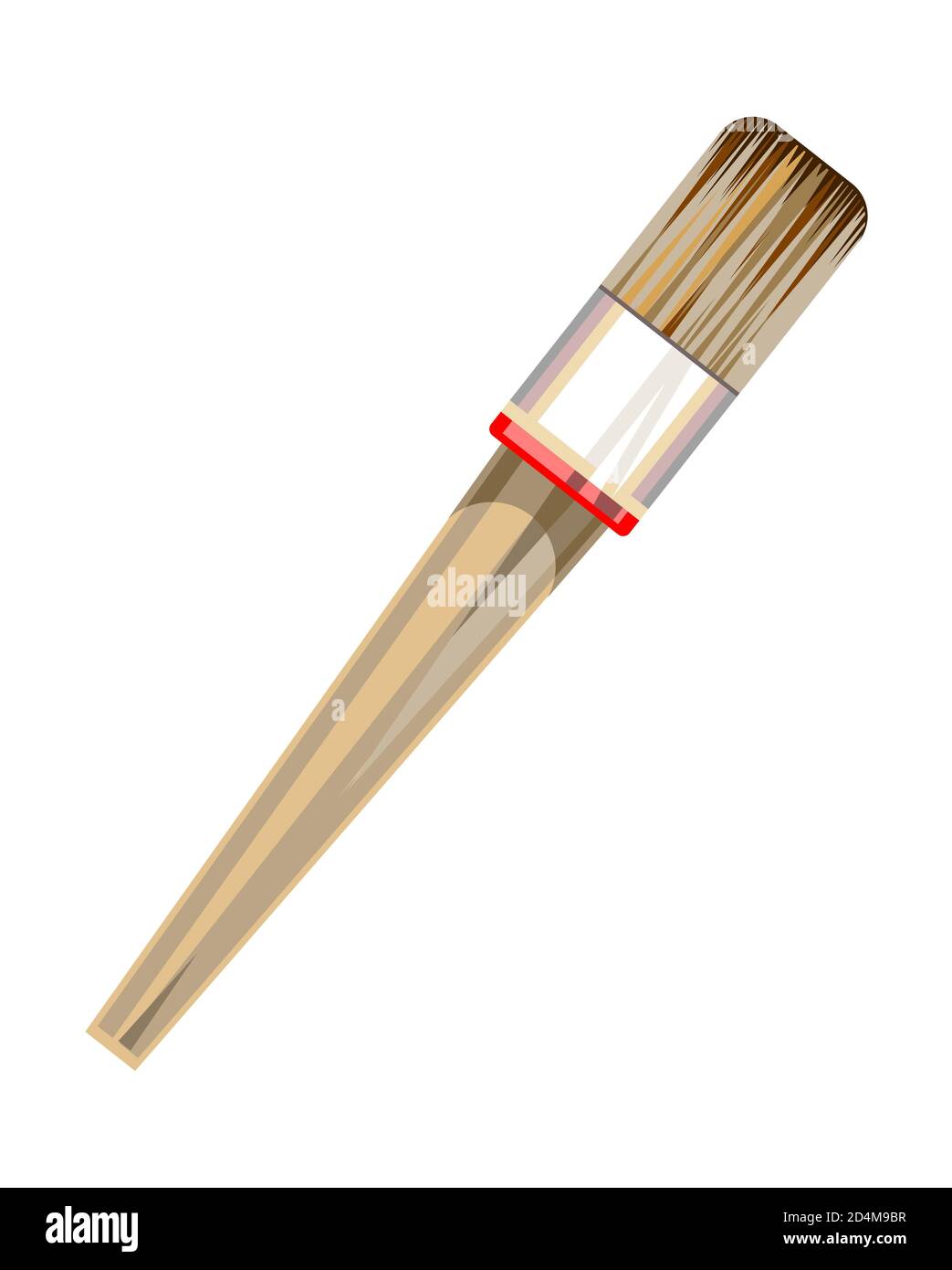 Paint brushes for painting, applying glue, color and working solutions Stock Photo Alamy