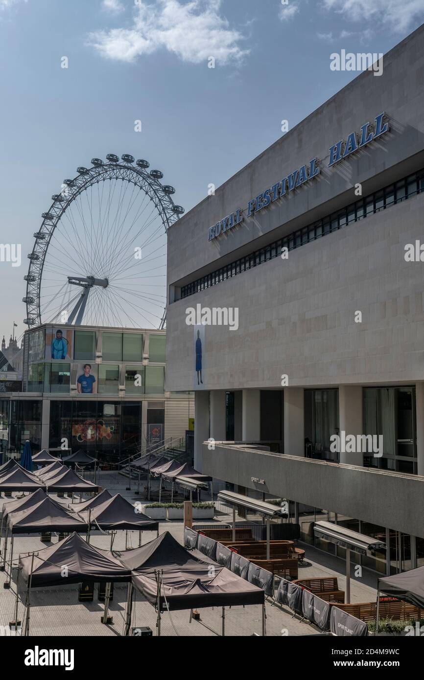 The Royal Festival Hall on the 17th September 2020 on the South Bank in South London in the United Kingdom. Photo by Sam Mellish Stock Photo