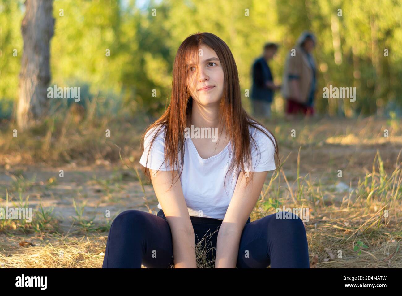 Woman long dark hair in hi-res stock photography and images - Alamy