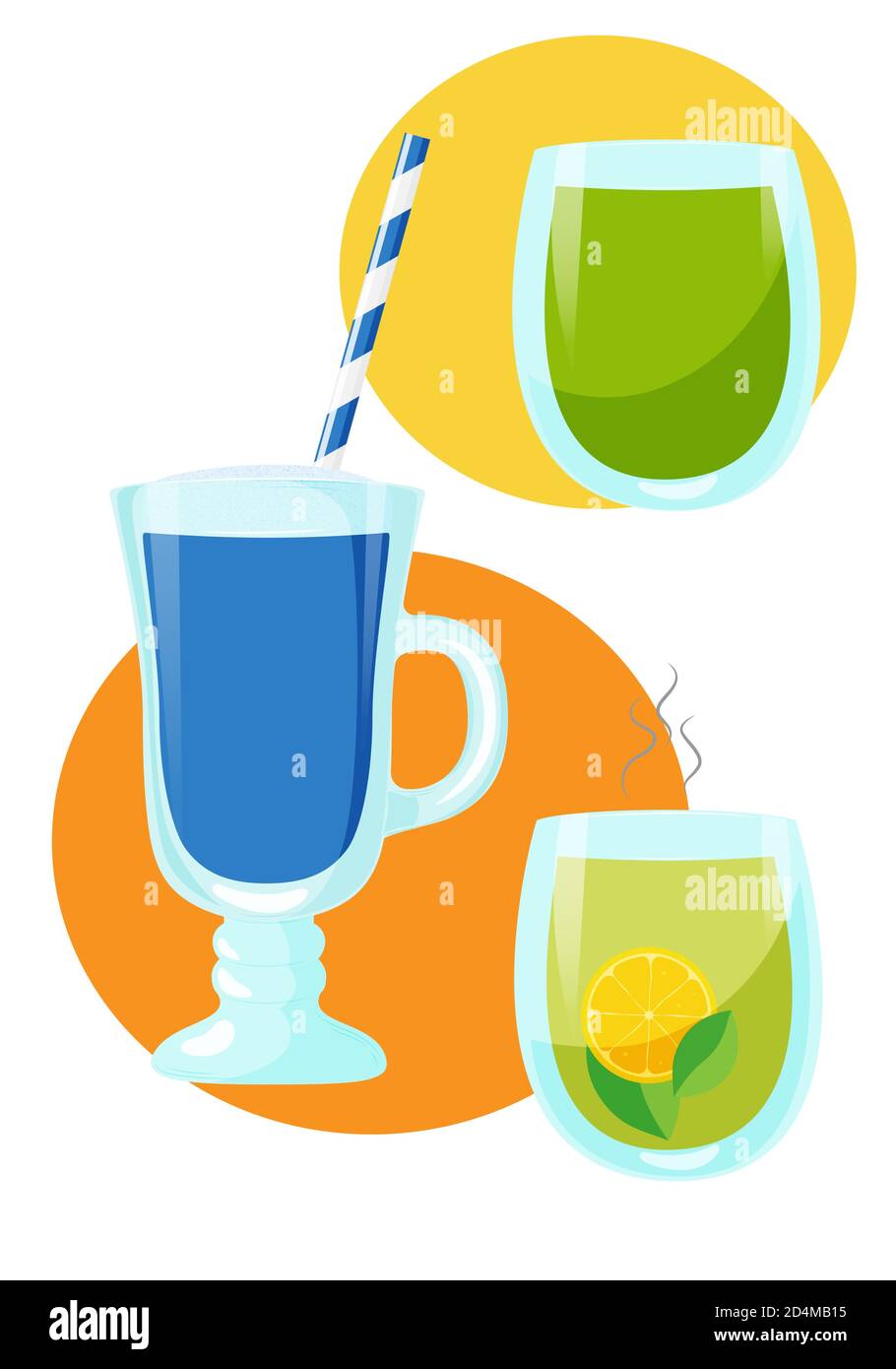 Blue matcha Stock Vector Images Alamy