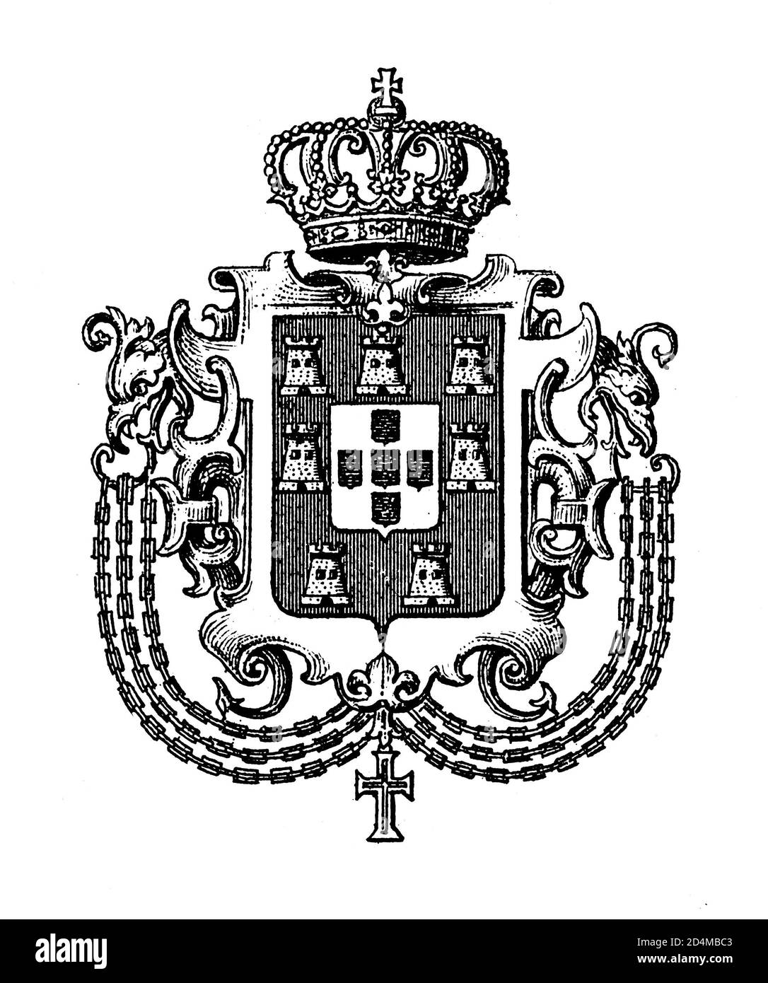 National coat of arms of portugal hires stock photography and images