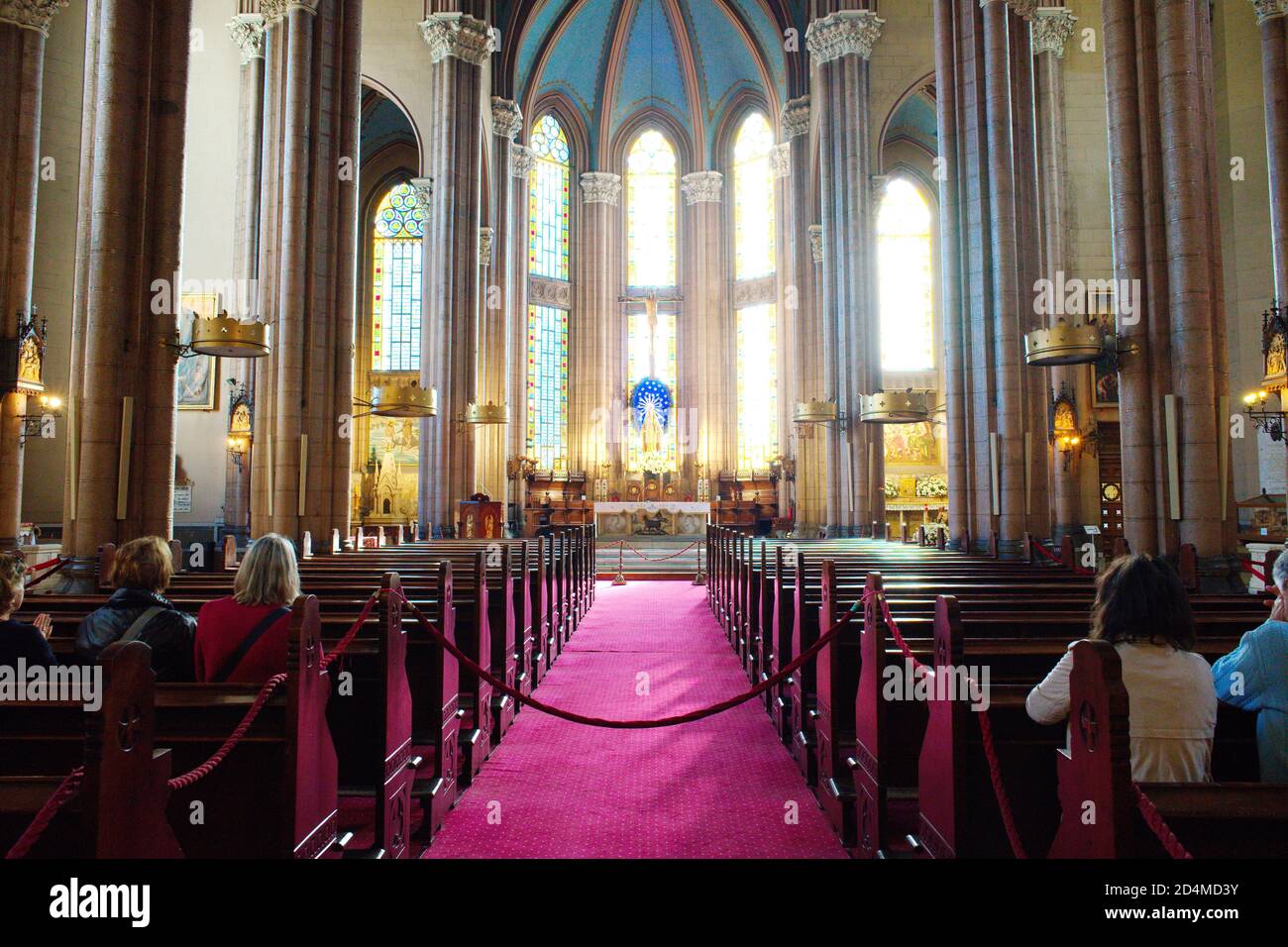 The largest Catholic Church in Istanbul: Saint Antoine (Sent Antuan) Church. The look of the inside. 'Beyoglu istiklal street / Istanbul 12 October 20 Stock Photo