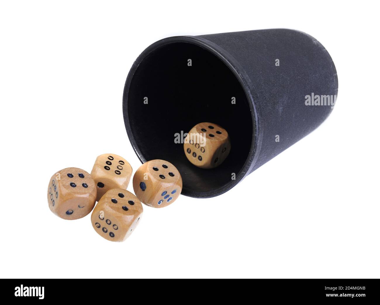 The game of dice isolated on white background Stock Photo - Alamy