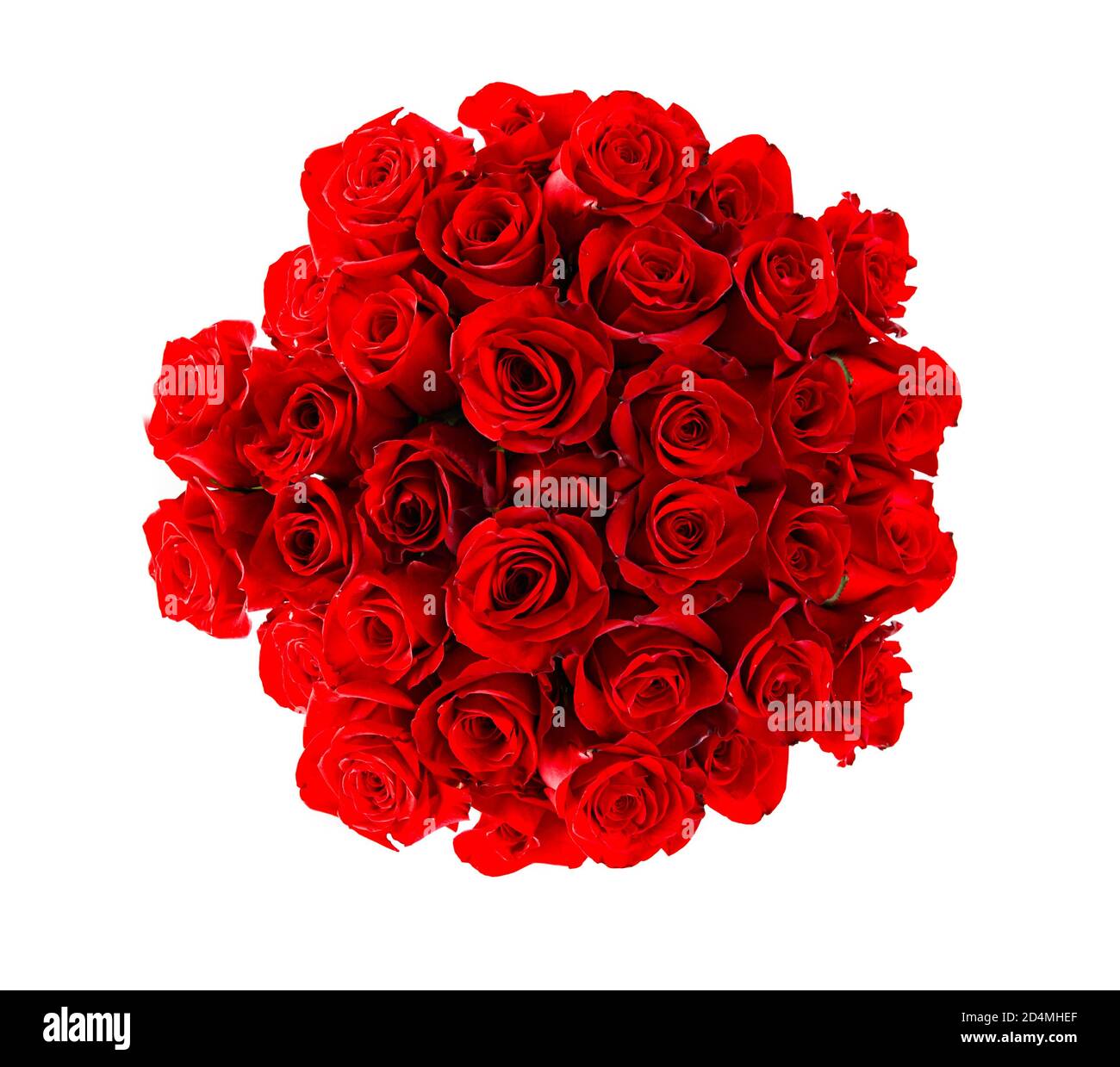 Beautiful red roses bouquet isolated on white Stock Photo Alamy