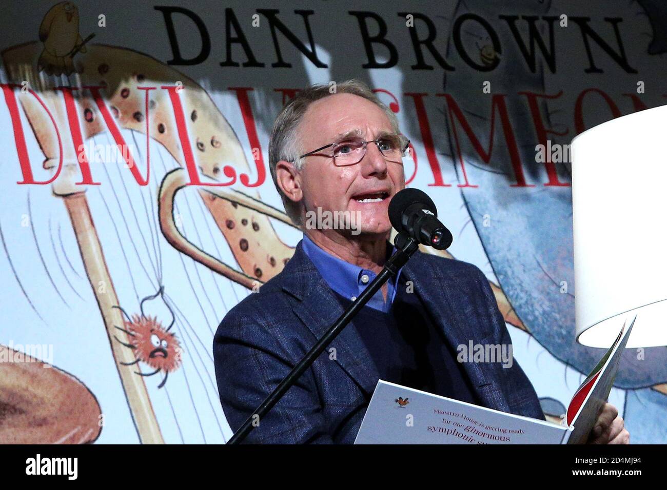 Zagreb, Croatia. 9th Oct, 2020. October 09, 2020, Zagreb, Croatia - World premiere of writer Dan Brown's musical picture book Wild Symphony. The concert was held with the participation of the Zagreb Philharmonic Orchestra. Credit: Anto Magzan/ZUMA Wire/Alamy Live News Stock Photo