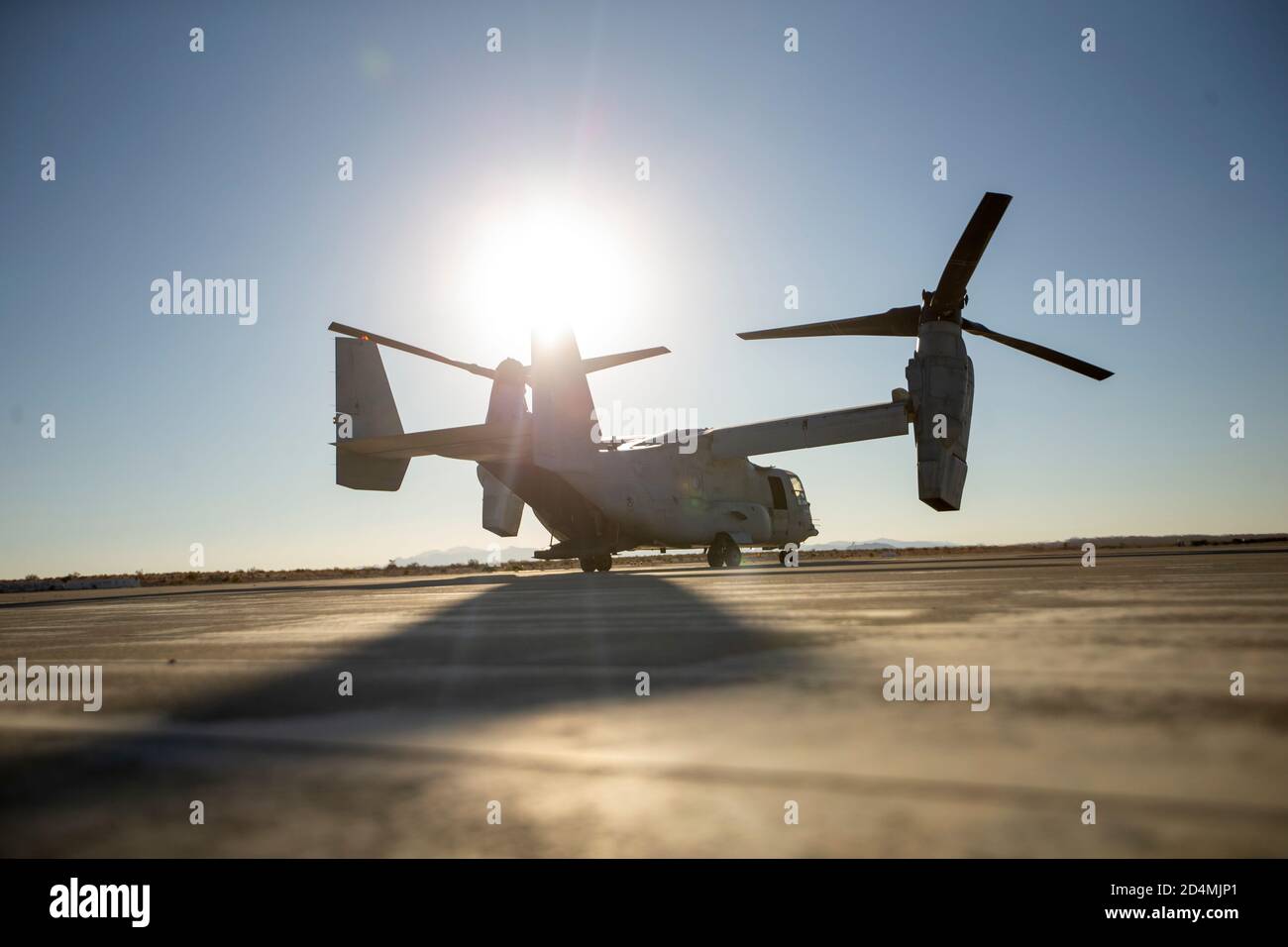 An mv 22 osprey usmc prepares to take off for a high altitude high