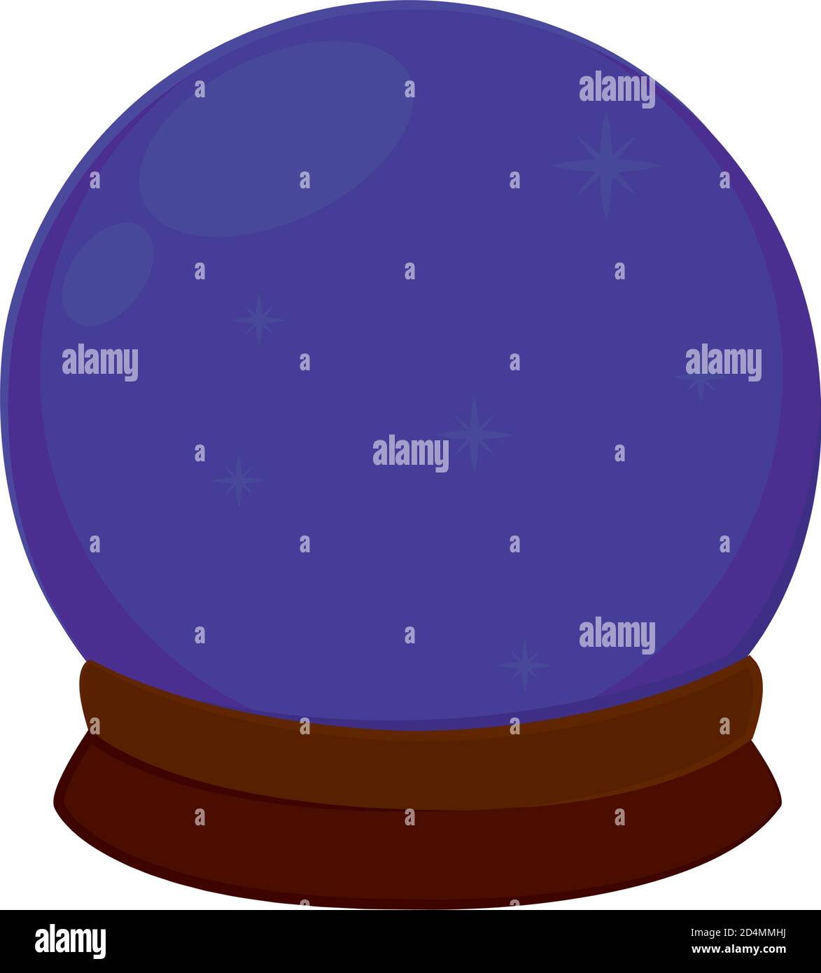 Isolated crystal ball decorative halloween october icon- Vector Stock Vector
