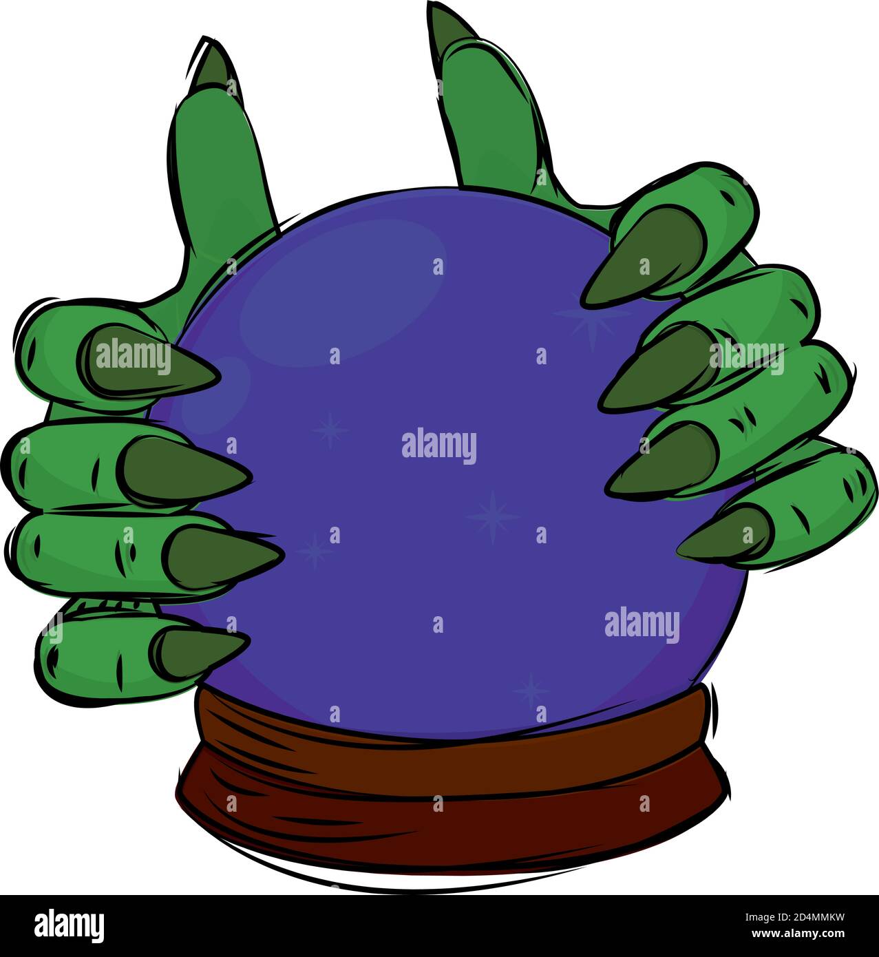 Isolated crystal ball decorative halloween october icon- Vector Stock Vector