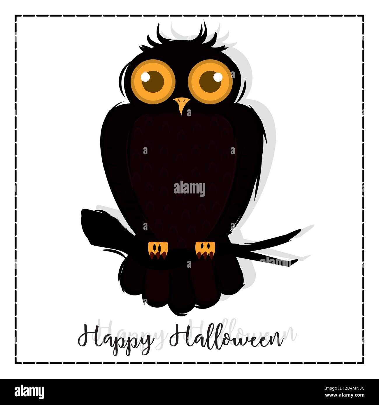 Isolated owl halloween holiday october icon- Vector Stock Vector