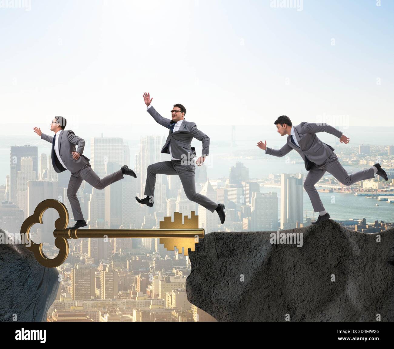 The concept with key to success illustration Stock Photo - Alamy