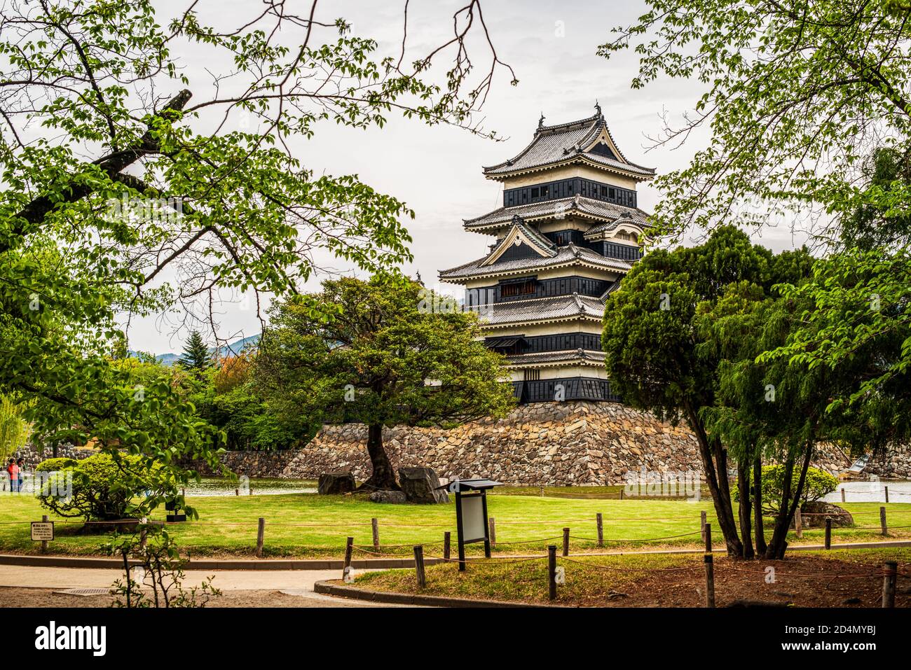 Matsumoto Castle in the city of Matsumoto, in Nagano Prefecture, Japan Stock Photo