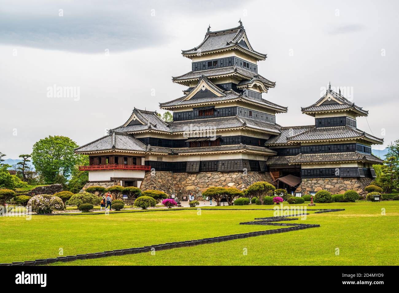 Matsumoto Castle in the city of Matsumoto, in Nagano Prefecture, Japan Stock Photo