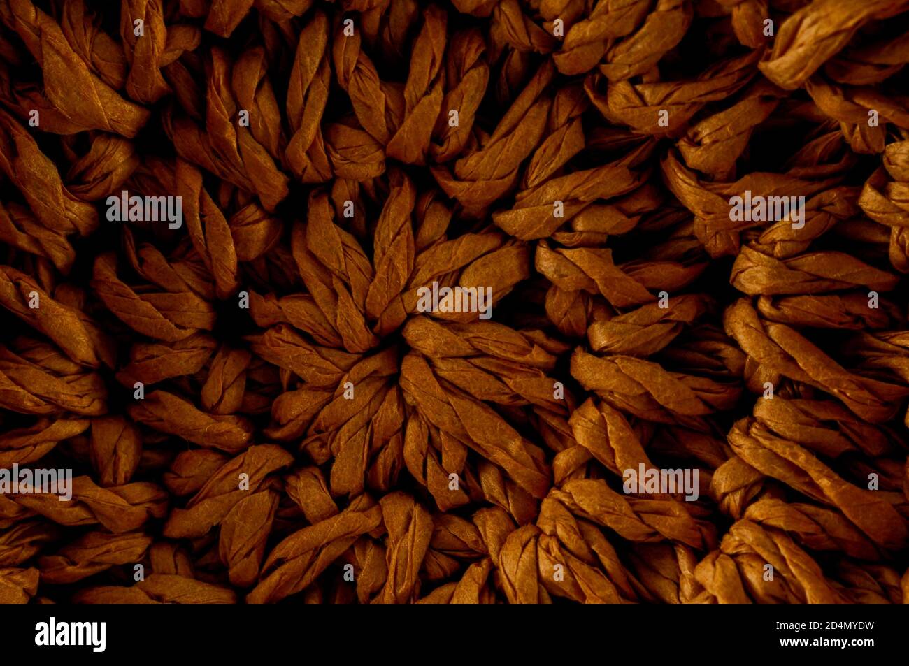 Brown Textured Braided Vimini Background Stock Photo