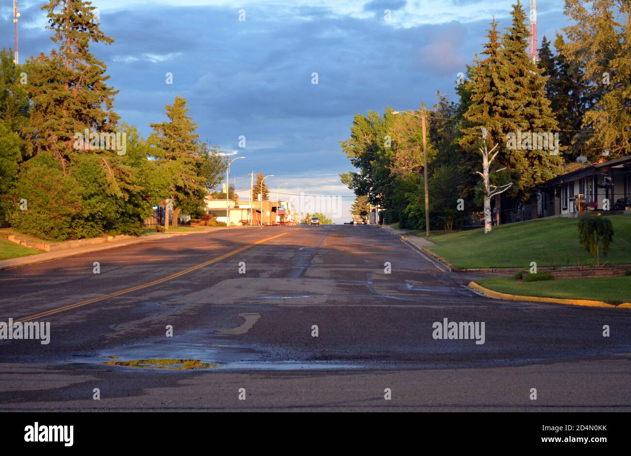 Alberta, Canada Downtown Castor Stock Photo Alamy