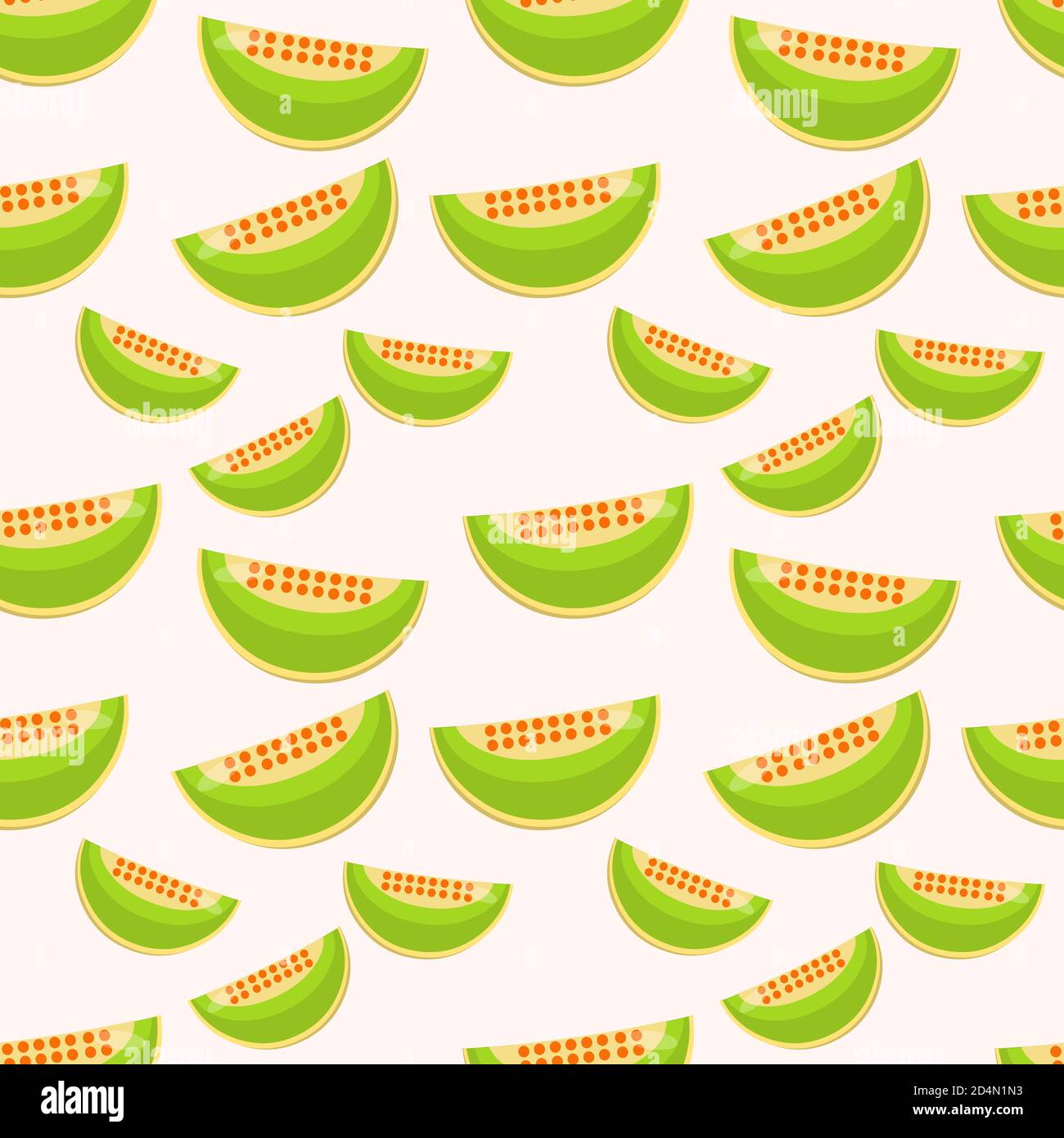 slice of melon seamless pattern vector illustration background  Stock Vector
