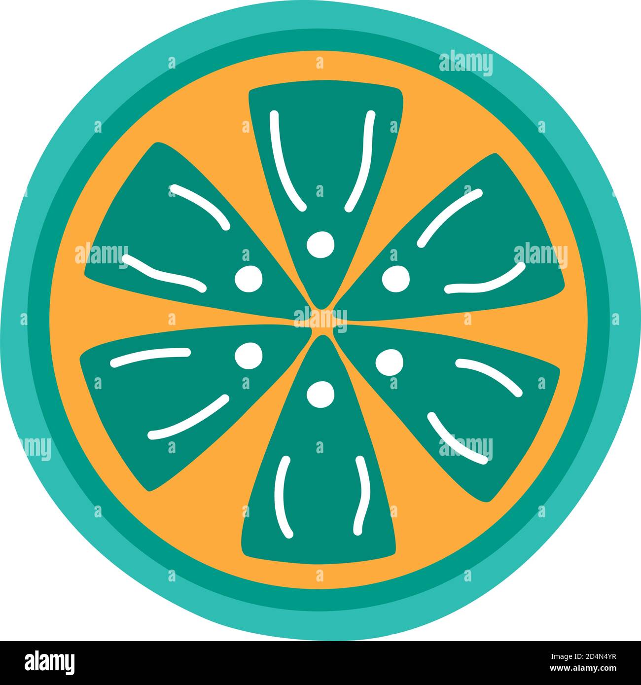 lemon citrus fruit flat style icon vector illustration design Stock ...