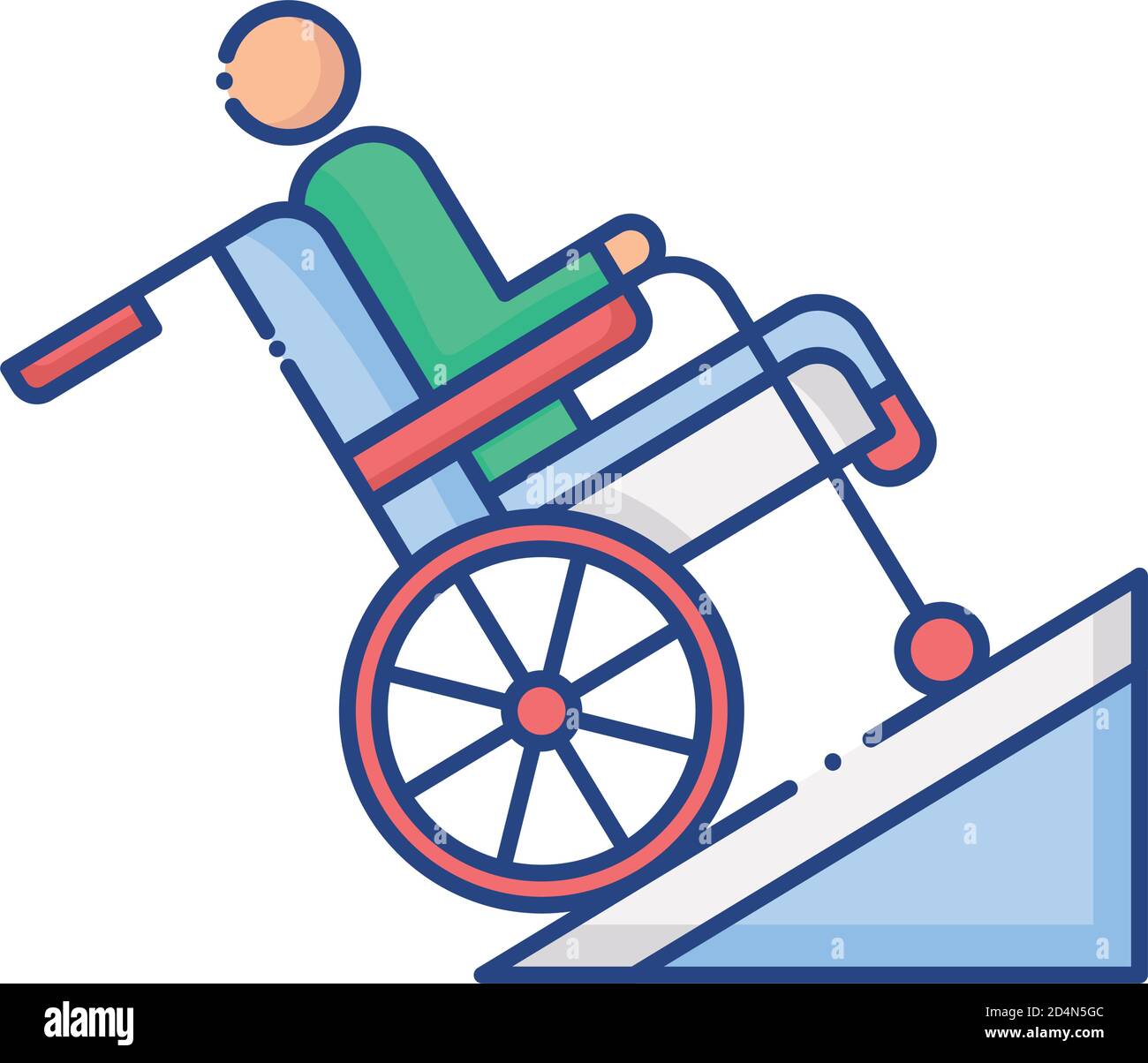 Wheelchair ramp Stock Vector Images Alamy