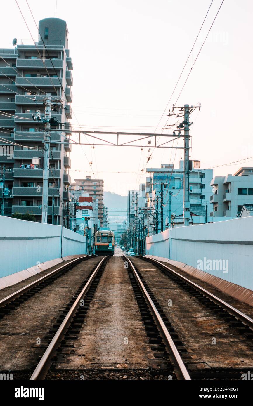 Hiroshima vintage trainway Stock Photo - Alamy